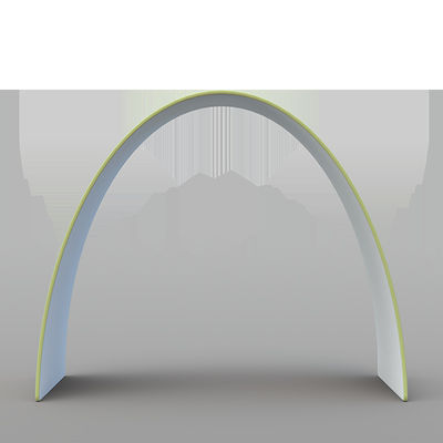 a mostra triangular da cabine da feira profissional da tela da arcada 3D indica para a exposição