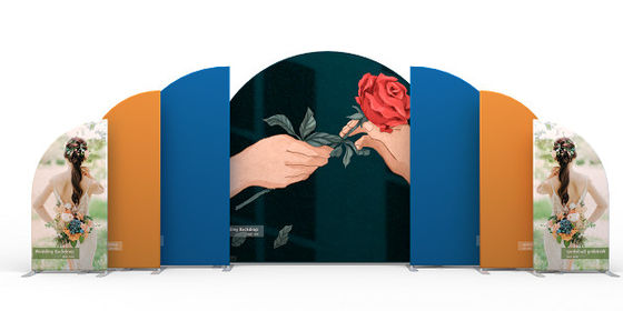 Contexto novo do círculo do círculo do metal do suporte da flor da tabela do bolo redondo do suporte do contexto da decoração do casamento do projeto para o casamento De