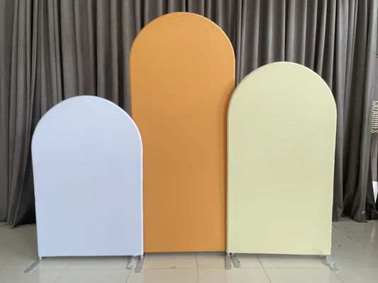 O rosa do PVC personalizou contextos do casamento em volta do fundo de fase do partido do arco do quadro