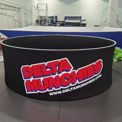 Sinal de suspensão afilado 60in da feira profissional dobrável circular da exposição da exposição do PNF acima