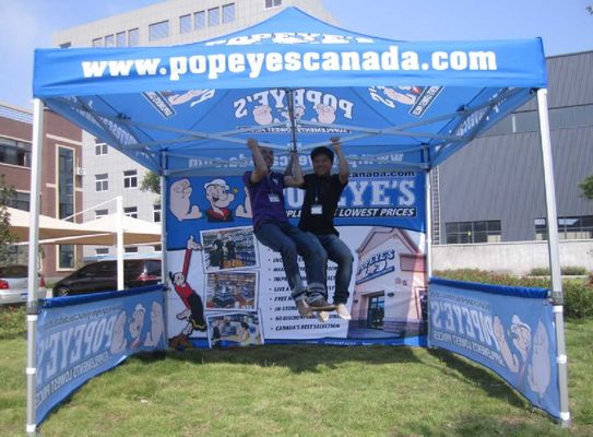 Abrigos exteriores de alumínio feitos sob encomenda 10x10 de Logo Printed Outdoor Canopy Tent