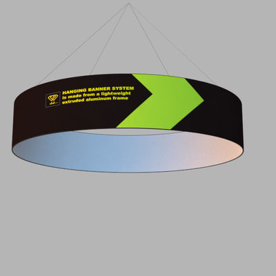 Bandeira de suspensão do círculo do PNF do teto aéreo da exposição da exposição acima para a propaganda