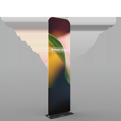 O dobro tomou partido o suporte de alumínio da bandeira da tela da tensão do suporte do contexto da exposição
